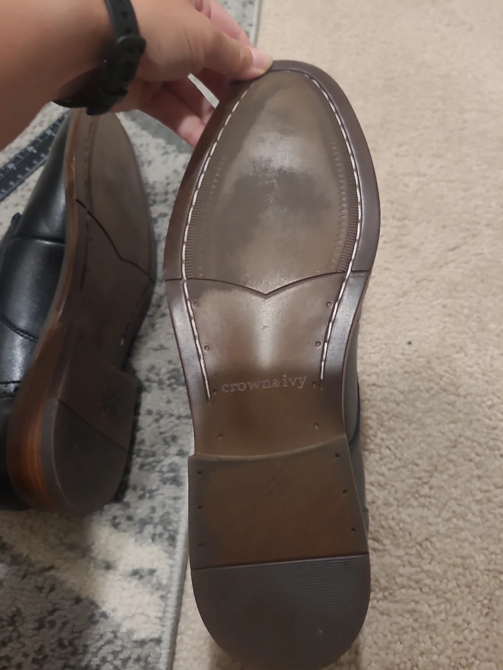 Crown and Ivy Oxford Leather Dress Shoes - Size 10 M